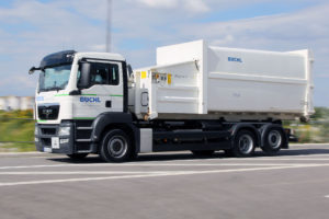 BÜCHL Abrollkipper mit Presscontainer BÜCHL Abrollkipper mit Presscontainer