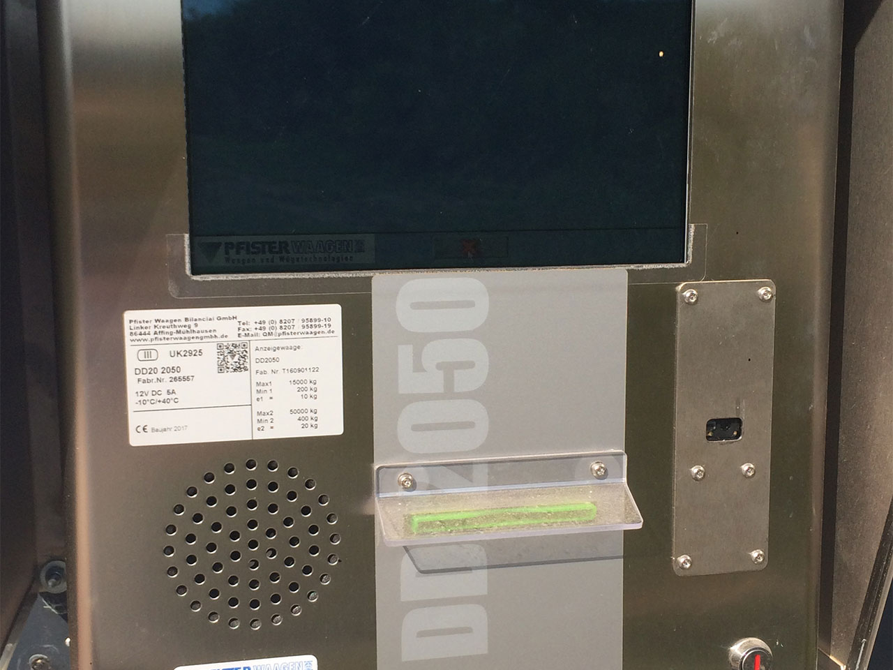 Donau Bauschutt Recycling Display Waage Donau Bauschutt Recycling Display Waage